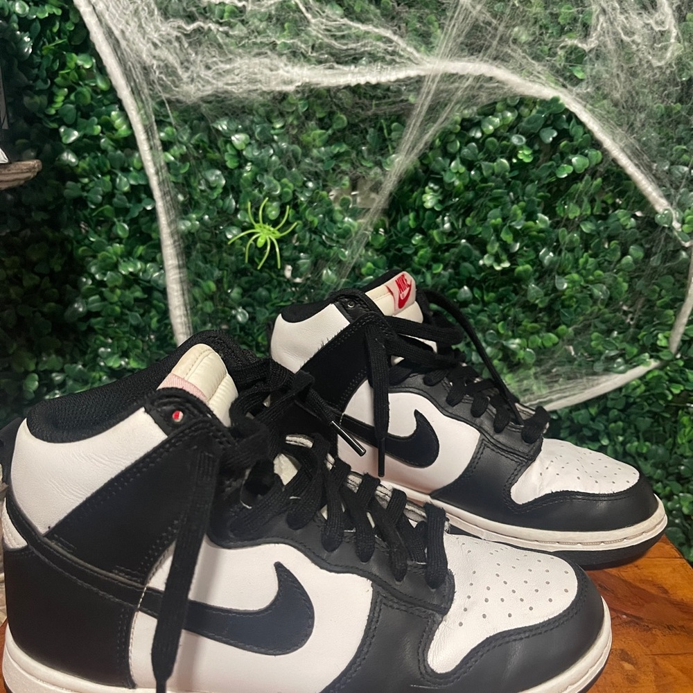 Nike Black and White High-Top Sneakers